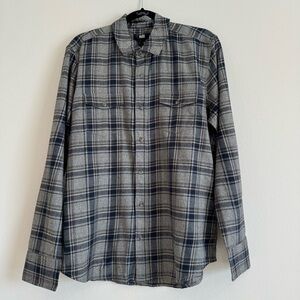 Paige Men’s Everette Button Up Shirt Plaid Long Sleeve M